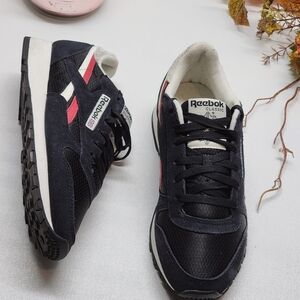 Reebok Classic Black Pink White Women's Sneakers